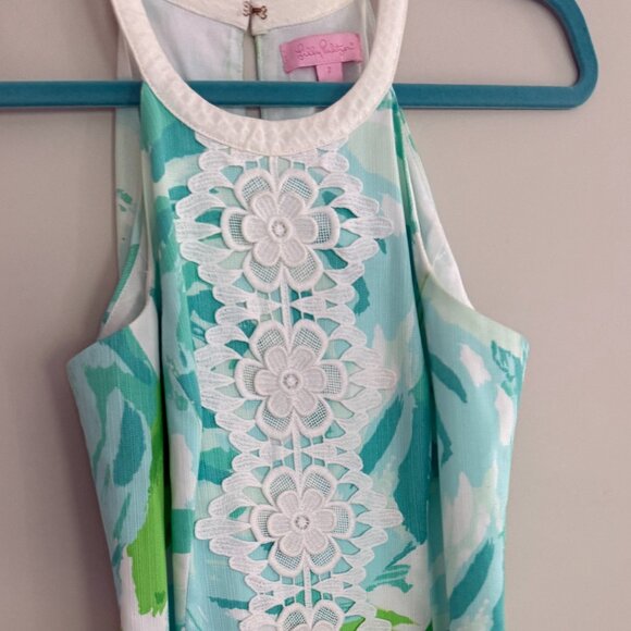Lily Pulitzer Poolside Blue First Impression Dress Size 2 - Picture 3 of 4